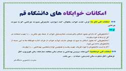 امکانات خوابگاه‌های دانشجویی دانشگاه قم